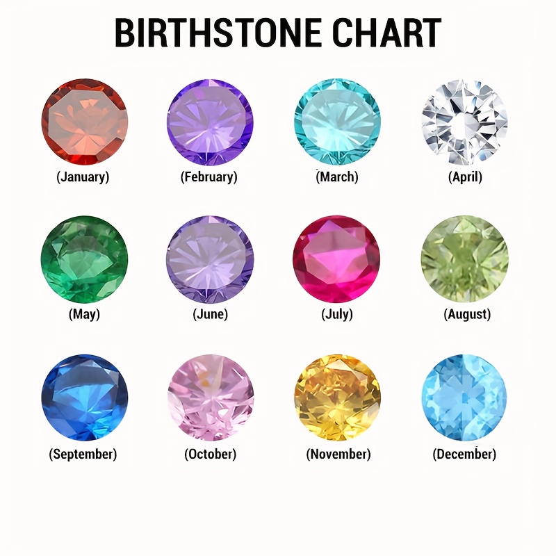 Custom Birthstone Name Necklace, 18K Gold Plated